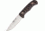 Nieto Cuchillo Coyote Fixed Blade Knife, SS PE Blade, Black and Wood Handle NIE2060
