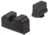 Night Fision Optics Ready Stealth Lower 1/3rd Night Sight Set, Glock 17/19/34 w/ RMR/507c/SRO/ACRO, Black Front Ring, Blank Rear Sight, GLK-001-330-353-ZGZX