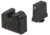 Night Fision Optics Ready Stealth Glock Night Sight Set, Glock 43/43x w/ RMRcc, Black Front Ring, Blank Rear Sight, GLK-003-465-472-ZGZX