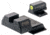 Night Fision Optics Ready Stealth Smith &amp; Wesson Night Sight Set, S&amp;W M&amp;P Shield Plus w/ 507k, Yellow Front Ring, Blank Rear Sight, SAW-204-215-290-YGZX