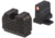 Night Fision Optics Ready Stealth SIG Sauer Night Sight Set, SIG P320 w/ DPP/509t/Acro, Orange Front Ring, Blank Rear Sight, SIG-180-455-440-OGZX
