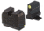 Night Fision Optics Ready Stealth SIG Sauer Night Sight Set, SIG P320 w/ DPP/509t/Acro, Yellow Front Ring, Blank Rear Sight, SIG-180-455-440-YGZX