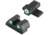 Night Fision Perfect Dot Night Sight Set w/Front, Square Rear, White Front w/Green Tritium, White Rear w/Green Tr, Fits Sig Sauer .40 S&W & .45 ACP Caliber P-Series , SIG-176-003-WGWG