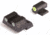 Night Fision Perfect Dot Night Sight Set w/Front, Square Rear, Yellow Front w/Green Tritium, White Rear w/Green T, Fits Canik TP9SF ELITE/TP9SF/TP9SA, CNK-027-003-YGWG