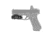 Nightstick Rechargeable Pistol Mounted Light, Fits Picatinny Rail, Anodized Finish, Black, 1,000 Lumens, 25,100 Candela, Rechargeable