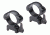 Nikko Stirling Quick Release 30mm Steel Weaver Rings, High, Matte Black, NSMQR1WH