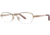 Nina Ricci NR2260F Progressive Prescription Eyeglasses - Frame Light Gold, Size 51/18mm NR2260F04
