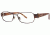 Nina Ricci NR2401 Progressive Prescription Eyeglasses - Frame Brown, Size 53/16mm NR2401F02