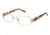 Nina Ricci NR2401CF Single Vision Prescription Eyeglasses - Frame GOLD/TORTOISE, Size 53/16mm NR2401CF04