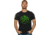 Nine Line Apparel Neon Flag Men's T-shirt Black Small