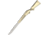 Novelty Cutlery Bolt Action Rifle Knife Folding Knife,1.5in,Stainless Steel,Standard Edge,Gold Metal Handle NV279