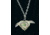 Novelty Cutlery Heart Necklace Folding Knife,Abalone Handle NV224