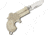 Novelty Cutlery Miniature Derringer Folding Knife,1in,Silver Handle NV269