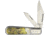 Novelty Cutlery Rabbit And Hounds Barlow Folding Knife, Satin SS Clip And Pen Blades, Acrylic Handle, Rabbits And Hounds Handle Artwork, K0012B RABBIT AND HOUNDS