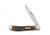 Old Timer Gunstock Trapper Lockblade Folding Pocket Knife, 3.1in, SS Clip Point Blade, Brown Sawcut Handle, 1179228