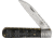 OldForge Wharncliff Barlow Buffalo Horn Folding Knife,3.125in,Stainless Steel,Standard Edge,Wharncliffe, Black Handle OF017