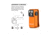 Olight Oclip Pro 600 Lumens Rechargeable Orange