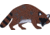 Oncore Targets Raccoon Self-Healing Archery Target, Side View Face Forward, Brown/White, Small, RC2
