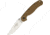 Ontario Knife 8828 RAT II Linerlock Folding Knife, 3in Satin D2 Tool Steel Drop Point, Coyote Brown G10 Handle, 8828CB COYOTE BROWN