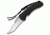 Ontario Knife JPT-3R Folding Knife, Drop Point, Black, Round Hole, Black Blade, Plain OK8904