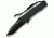 Ontario Knife JPT-3S Folding Knife, Drop Point, Black, Square Hole, Black Blade, Plain OK8906