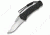 Ontario Knife JPT-3S Folding Knife, Drop Point, Black, Square Hole, Satin, Plain OK8908