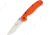 Ontario Knife RAT IA SP Linerlock A/O Orange Folding Knife, 3.63 satin finish AUS-8 stainless blade, Orange textured G10 handle, 8870OR
