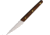 Ontario Knife Robeson Steak Knife, 9.25in Overall, 4in Stainless Standard edge Blade, Brown Wood Handle, 6414KPSEC