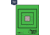 OP Exclusive - EZ2C Targets Self-Adhesive Mini 3.5in Square Bullseye on 4.25x5.5in Green and Black Ink, Tear-Off Pad of 15, Green, EZ2CM02G