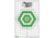 OP Exclusive EZ2C Targets Style H14, Green and Black Ink on High Quality White Paper, 25 Pack, EZ2CH14G