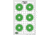 OpticsPlanet Exclusive EZ2C Targets Red Dot Optics Style 6, Green and Black Ink on High Quality White Paper, 25 Pack, EZ2CRD06