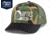 OpticsPlanet Trucker Hat Embroidered Logo, Green Camo/Loden/Black, OPLGr Ca/Lon/Bck-Gr Ca/Bl