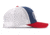 OpticsPlanet Trucker Hat Embroidered Logo, Lt. Navy/White/Red, OPLLt. Na/Wt/Red-Lt. Na/Red