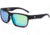 OTIS Rambler Sport Sunglasses - Mens, Matte Black Frame/Green Polarized Lens, 178-2203LL
