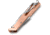 OTTER-Messer Mercator Clip Copper Stainless Folding Knife, 3.5 satin finish stainless blade, Copper handle, 10-636 RG R