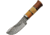 Pakistan 10.13In Fixed Blade Knife, 10.13in Overall, 5.25in Hammered Finish Carbon Steel Blade, Rosewood Handle, SS Bolster, Brown Leather Belt Sheath, 203365
