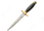 Pakistan 10.5In Commando Fixed Blade Knife, Commando, 10.5in Overall, 5.75in Satin SS Dagger Blade, Gray Smooth Pakkawood Handle, Brass Guard And Pommel, Brown Leather Belt Sheath, gray, 203105-BK