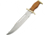 Pakistan Cuchillo Bowie Fixed Blade Knife, 10.5in, Stainless Steel, Standard Edge, Brown, Pakkawood Handle PA3351