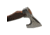 Pakistan Grooved Axe, 20in Overall, Hammered And Satin Stainless Axe Head, Sculpted Burnt Ash Wood Handle, Brown Leather Belt Sheath, 882463