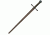Pakistan Hand Forged Rustic Broadsword, 41in. PA901132
