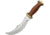 Pakistan Pirate Dagger Fixed Blade Knife, 6in, Stainless Steel, Standard Edge, Brown, Wood Handle PA8008