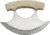 Pakistan Ulu Bone Handles Fixed Blade Knife, 5.5in, Standard Edge, Smooth Bone Handle PA8011BO