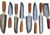 Paladin Luxury Damascus Chef Set w/Leather Case, 8 Pc, PE-8LCK-2001