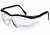 Peltor Tekk Protection Sports-Inspired Safety Eyewear,Wraparound Design,Black Frame, Clear Lens,Case of 10 90970-00001T