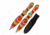 Perfect Point PP-116-2TD Throwing Knife Set, 8in, 2 Knives, Full Color Print, Tie Dye, PP-116-2TD