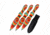 Perfect Point PP-116-3TD Throwing Knife Set, 8in, 3 Knives, Full Color Print, Tie Dye, PP-116-3TD