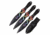 Perfect Point PP-116S-3DR Throwing Knife Set, 6.5in, 3 Knives, Embossed Printed Dragon Design, Black, PP-116S-3DR