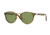 Persol PO3108S Sunglasses 10214E-47 - Striped Light Brown Frame, Green Lenses