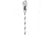 Petzl 11mm Axis Rope, White, 656 ft, R074AA21