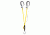 Petzl ABSORBICA-Y 150 MGO double lanyard w/energy absorber, Captive Carabiner, MGO, ANSI, 150cm, 150cm, L64YUM 150